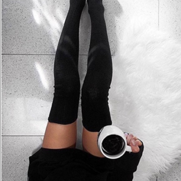 LAST SAGE⭐️ SAGE Cable Knit Thigh High Socks - Picture 11 of 14